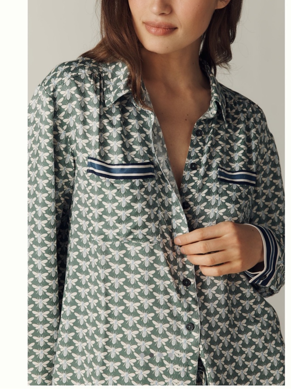 Maeve Silky Shirt Blouse